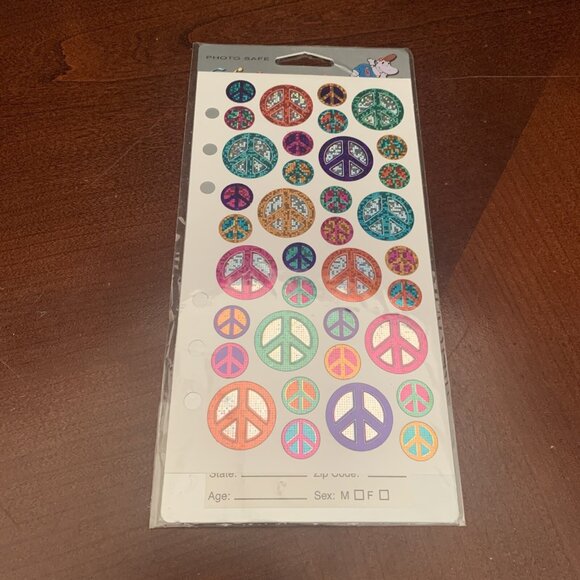 Assorted Sticker Lot - Assorted Brands & Themes Christmas, Peace, Sports, Foil - Picture 2 of 16